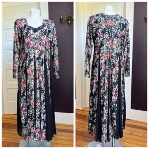 90s Floral Whimsy Goth Dress